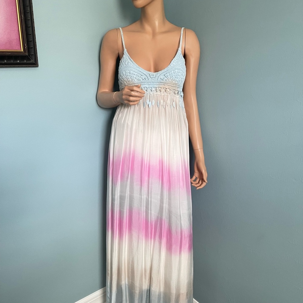 Elegant Crochet Maxi Dress